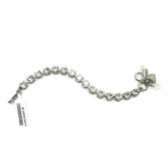 Mariana On A Clear Day Silver Tennis Bracelet in Clear Round Crystals 001001 NWT - Picture 3 of 6